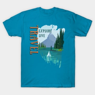 Explore, Live,Travel T-Shirt